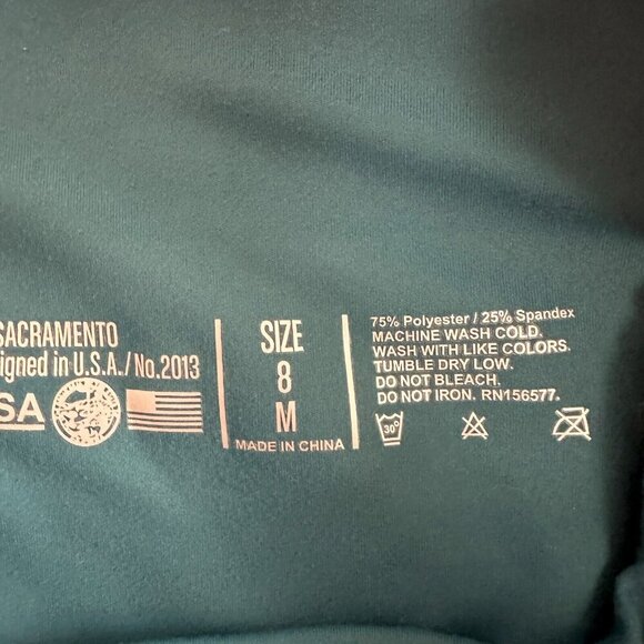 IAB MFG Leggings I am Becoming Activewear Teal Blue - Picture 16 of 16